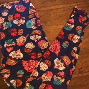 LuLaRoe Cupcake Leggings TC Unicorn